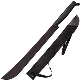 Cold Steel 97TM21S Heavy Duty Steel Universal 2 Handed 21 Inch Latin Machete with Protective Sheath, Black