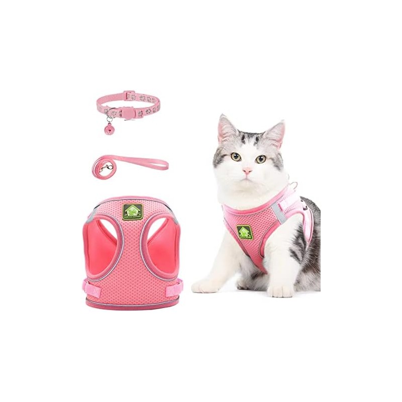 Arnes Gato, Arnés para Gato con Correa y Collares, Arnes