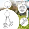 KOQAIIZ Pack of 2 football keyrings, multicoloured