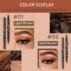 2-in-1 Waterproof Eyebrow Pencil – Dual-Ended Brow Pen with 4-Fork