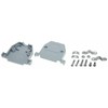 Sub-D 25 Pin Sub D cover casing, grey plastic