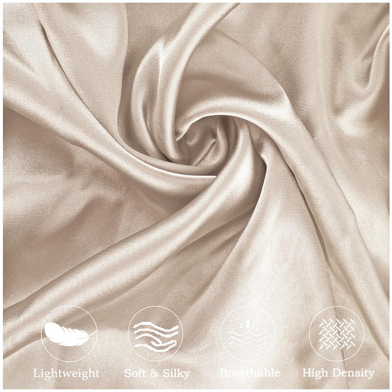 Side Sleeper Pillow Cases, Curved Pillow Satin Pillowcase with Full