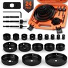 HORUSDY Hole Saw Set 24PCS Hole Saw Kit,Hole Saw Drill