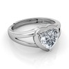 DEPHINI Silver heart ring