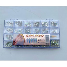 Galaxy | 50Pcs in Each Grid, 14 Styles(700Pcs) ss4-ss20(7128Pcs) | 20 Types of Stone | GBR03