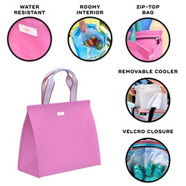 SCOUT Cold Shoulder Cooler Tote - Versatile Two in One Design, Zip-Top Tote Plus Removable Insulated Liner, Perfect for Beach, Pool, Travel