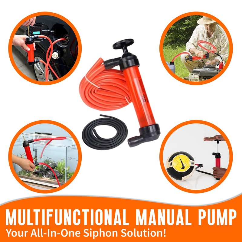 MeasuPro Siphon Hand Pump For Water - 15" Manual Water