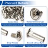 MroMax 10Set Furniture Joint Connector Bolt & Cap Nuts Kits,
