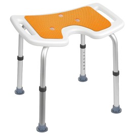 U-shaped Shower Stool to Sit on in Shower, Adjustable Height 150kg