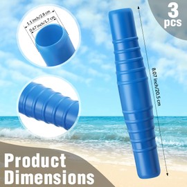 Relaxgiant 6 Pcs Pool Hose Adapter Kit, 11238 Hose B Adapter and 1-1/4" or 1-1/2" Hose Connector Coupling for Cleaner Swimming Pool Vacuum Filter Pump Hose Surface Skimmer Small Strainer