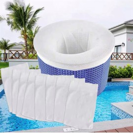 Unbranded 1-30 Packs Pool Skimmer Socks Filter Replacement Savers for Basket Swimming Pool - 1, White