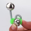 POHOVE 20pcs Fishing Rod Bells,Fishing Bells,Fish Ring Double Alarm Bells,Twin