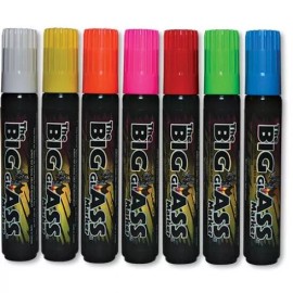 Genpack The Big Glass Marker Washable Red Writer - Automotive Car Paint Pen 1 Count