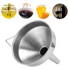 Stainless Steel Funnel, Large Thickened Food Grade Kitchen Funnel for