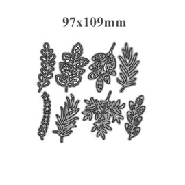 8pcs/Set Leaf Frame Metal Die Cuts,Various Leaves Plant Flower Cutting Dies Stencils DIY Crafts Cards Cuts for DIY Embossing Card Making Photo Decorative Paper Dies Scrapbooking