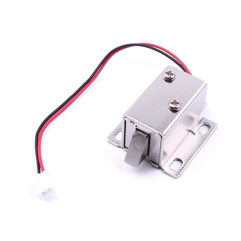 ATOPLEE Electromagnetic Solenoid Lock, DC 12V 0.83A Door Drawer Tongue