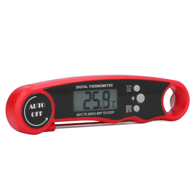 Food Thermometer Waterproof 304 Stainless Steel Folding Probe Fast Meat