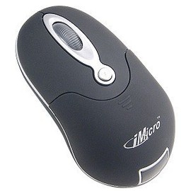 Black iMicro 3D Optical Wireless Mouse with Thumb-Size USB Receiver