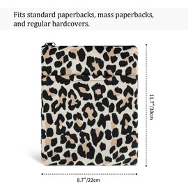 Book Sleeve Book Covers Book Protector Floral Printed with Zipper Washable Fabric for Teen Adult Book Lover Teacher Student(Medium,11 X 8.7 Inch)