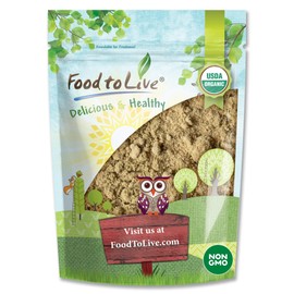 Food to Live Organic Toasted Pumpkin Seeds Protein Powder, 8 Ounces – 60% Protein, Non-GMO, Pure, Plant Based,Vegan, Kosher, Bulk, Great for Baking, Drinks and Smoothies
