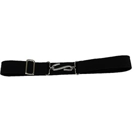 Mazeys Retro Unisex 70s Elastic Snake Belts (All Black)