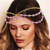 Generse Boho Head Pearl Gold Head Bow Women Girls Hair