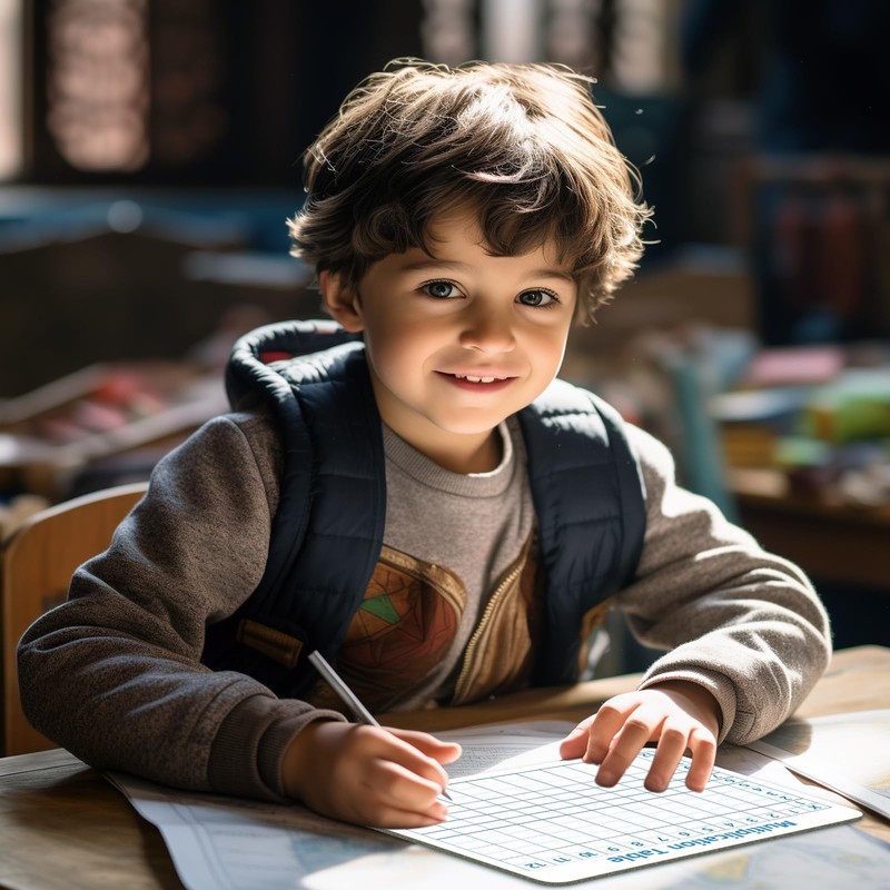 Multiplication Chart Whiteboard - Double-Sided Times Table, 9" x 12"