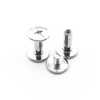 Shuokecrafts 50 Sets 3mm Length Metal Snap Rivets Chicago Screw,