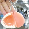 KESYOO 10Pcs Keychain Funny False Tooth Design Adorable Hanging Ornament