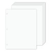 3 Hole Punched White Cardstock – Durable and Thick 80lb