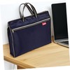 Healeved Oxford Fabric Document Bag with Handle Dual File Tote