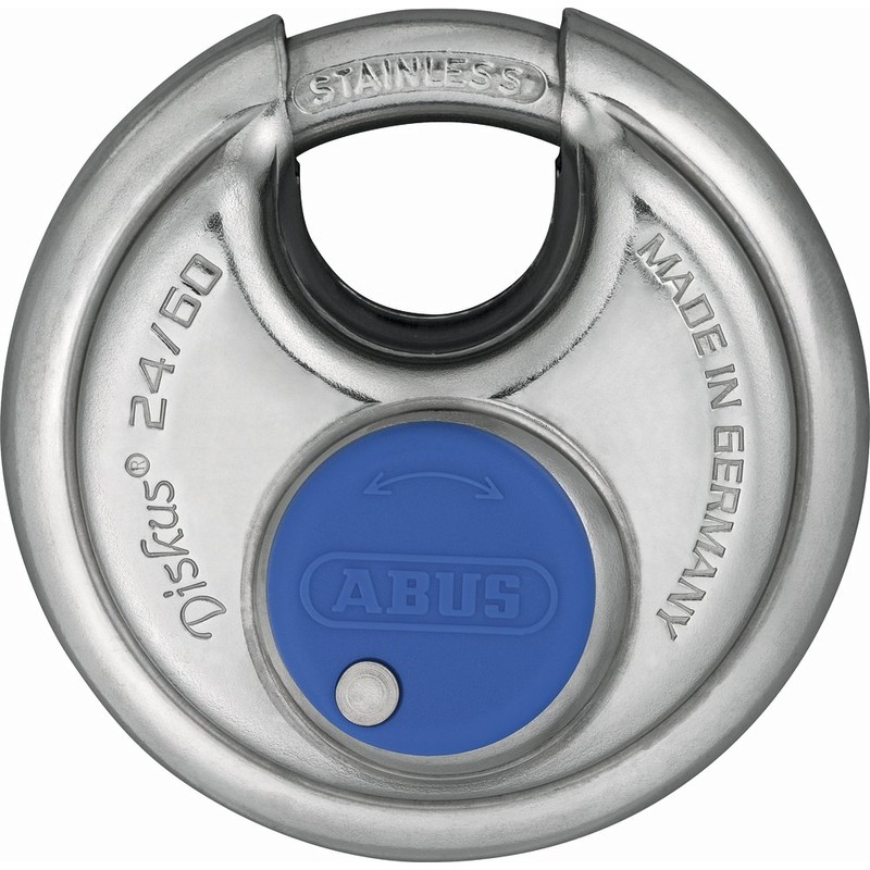 ABUS 24IB/60 60mm Diskus Padlock Stainless Steel Keyed EE0121