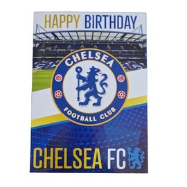 Chelsea FC Birthday Card Musical Sound Card Plays 'Blue is the Colour' When Opened