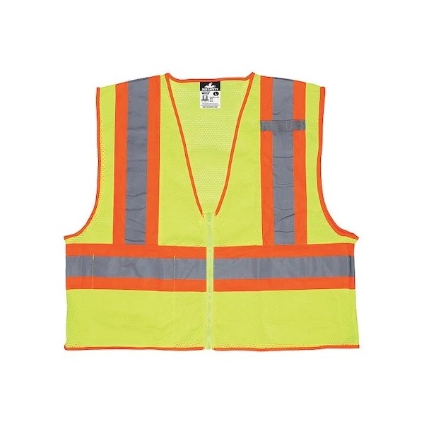 Mcr Safety Wccl2lm High Visibility Vest,M Size,Unisex
