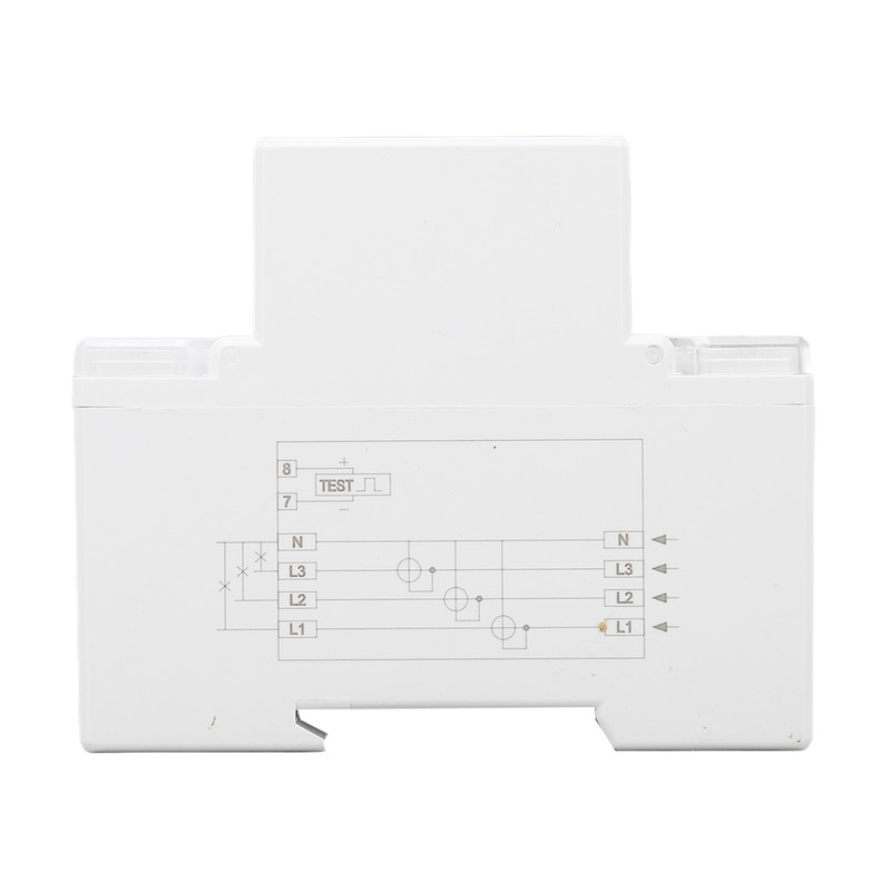 3 Phase Energy Meter DIN Rail Mount Electricity Usage Monitor