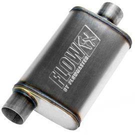 Flowmaster Flow FX Chambered Muffler – 3.00” Offset In / 3.00” Center Out – Moderate Sound – Stainless Steel – Affordable Performance for Modern Trucks, Muscle Cars & Daily Drivers (71229)
