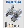 MeBantoo 90/180 Degree Flip Barn Door Lock, Protect Privacy -