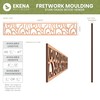 46 3/8"W x 4"H x 1/4"T Somerset Fretwork Moulding, Walnut