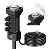 K KASONIC - 24 Hour Outdoor Stake Timer, 6 Outlets