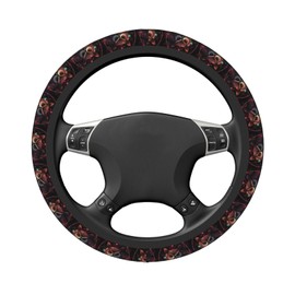 Subily Owl Rainbow Catcher Steering Wheel Covers, Cute Thickened Steering Wheel Cover for Men Women, Car Accessories