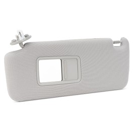 Left Driver Side Sun Visor with Vanity Light Compatible with 2010-2023 Toyota 4Runner Replace # 74320-35A91-B1 (Gray)