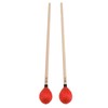 1 Pair Marimba Mallets Medium Hard Yarn Head with Maple