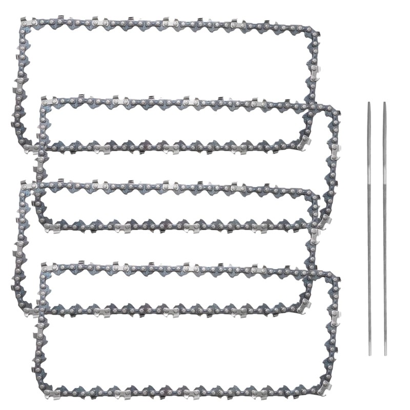Hoypeyfiy 4Pcs 6 Inch Mini Chainsaw Chain, 043" Gauge 1/4"