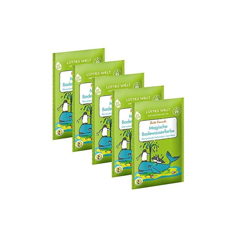 Badewasserfarbe Lüttes Welt "Beste Freunde" 5x 80 g