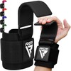 RDX Weight Lifting Hooks Straps Pair, 8mm Neoprene Padded Wrist