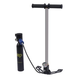 Mini Diving Tanks, 0.5L Oxygen Tank Pump Equipment for Underwater Breath with Large Capacity 0.53qt, Mini Scuba Diving Case Complete Kit with Waterproof Pressure Gauge, for Swimming, Outdoor Diving