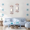 Disdressed Starfish Wall Candle Sconces (Set of 2) - Beach