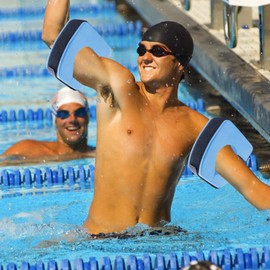 Foam Aquatic Cuffs | Water Aerobics Float Ring | Lightweight Sleeves Bands for Vertical Suspension Water Exercise Fitness Training