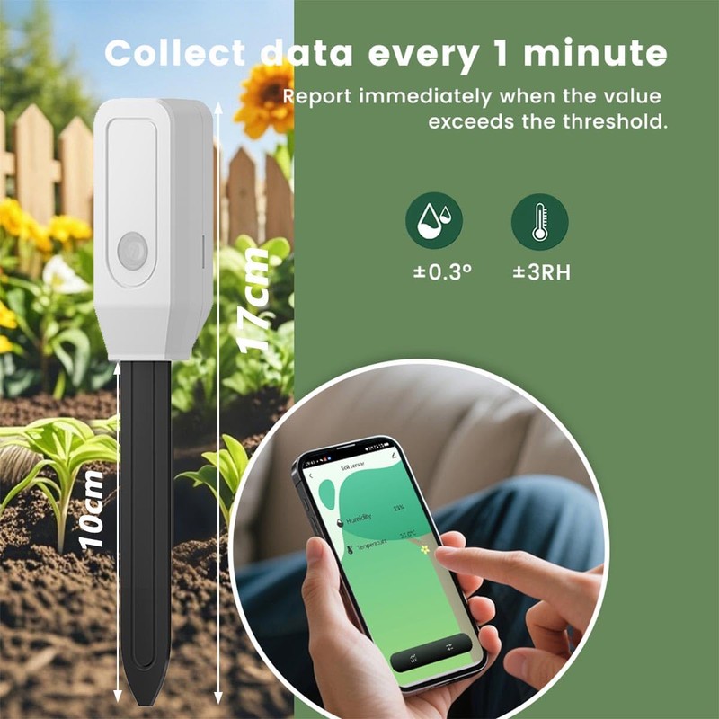 Acmerota Smart Soil Moisture Sensor Zigbee Soil Moisture & Temperature