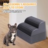 CiWiVOKi 2-Step Modular Dog Ramp - Portable Non-Slip Stairs for